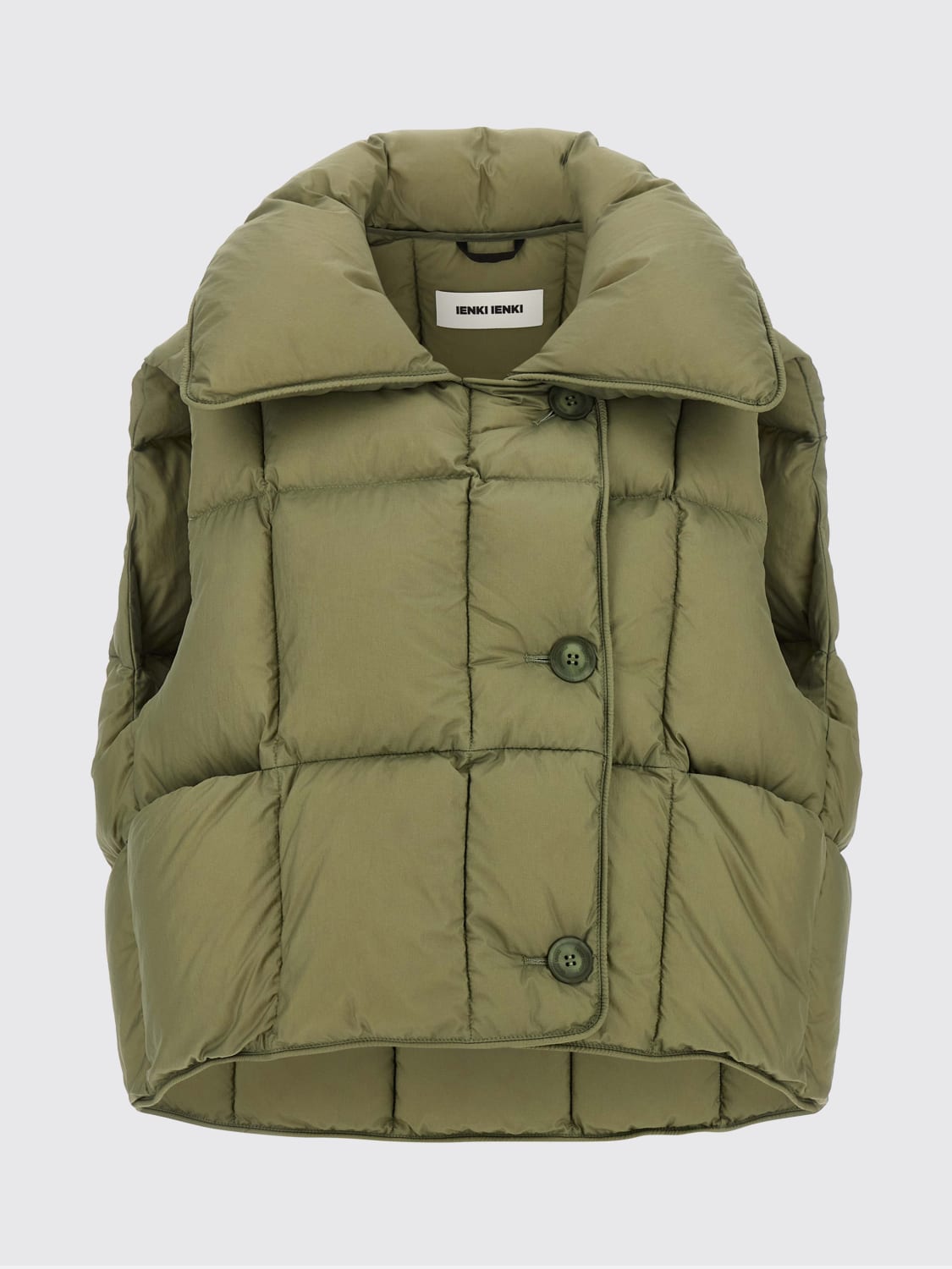 IENKI IENKI WAISTCOAT: Waistcoat woman Ienki Ienki, Green - Img 1