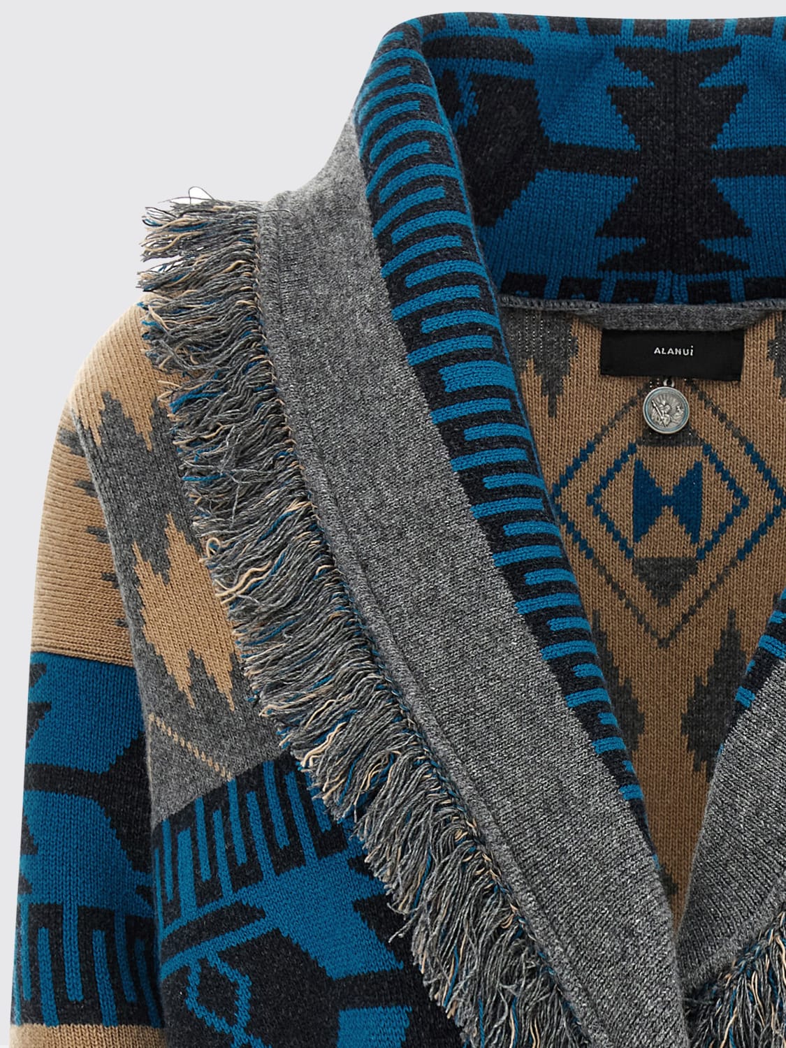 ALANUI MAGLIA: Cardigan di lana vergine e cashmere Alanui, Fantasia - Img 3