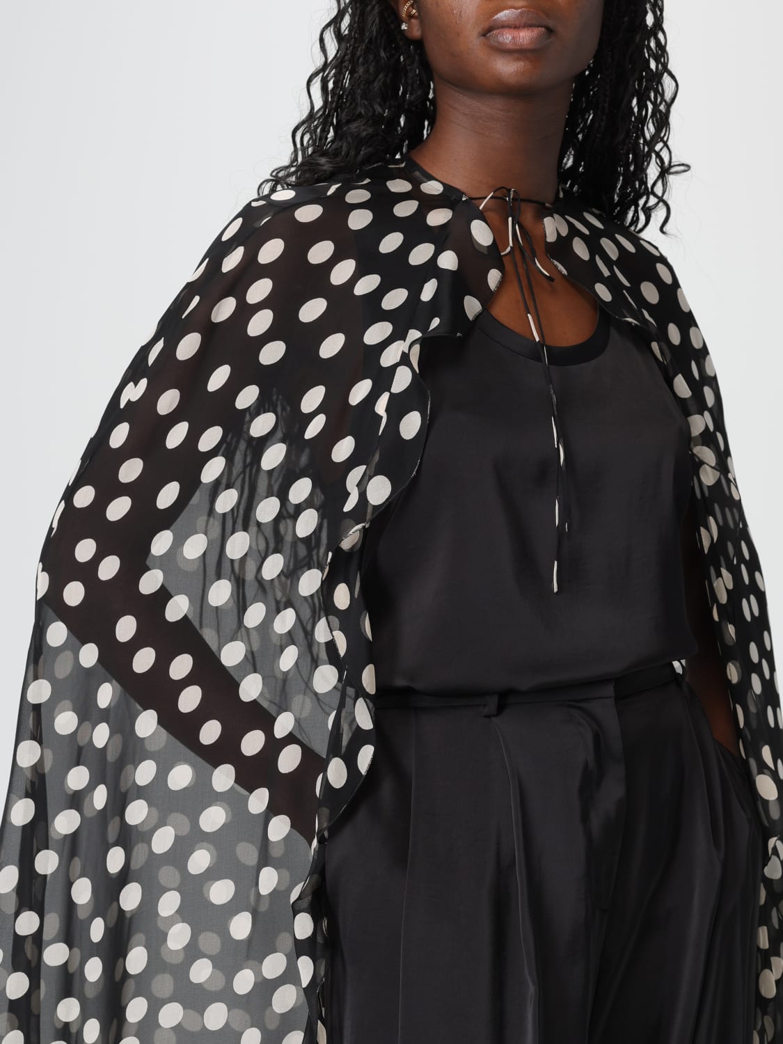 RAQUEL DINIZ JACKE: Mantel damen Raquel Diniz, Schwarz - Img 3