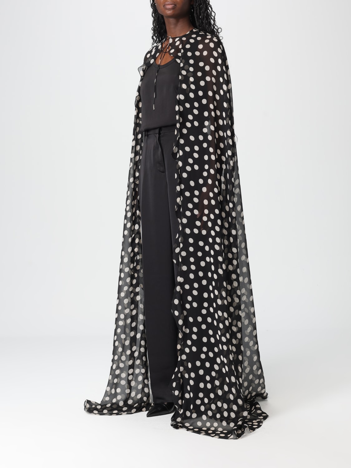 RAQUEL DINIZ JACKE: Mantel damen Raquel Diniz, Schwarz - Img 4