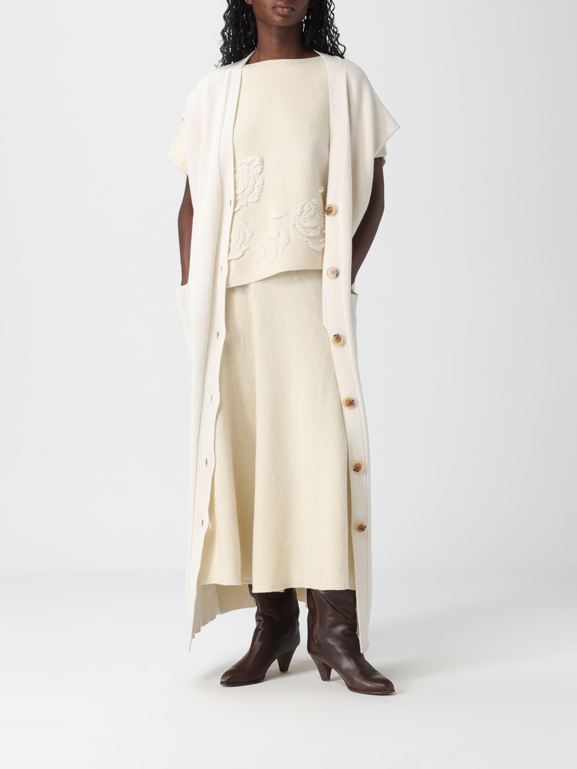 LIVIANA CONTI PULL: Pull femme Liviana Conti, Gris - Img 2