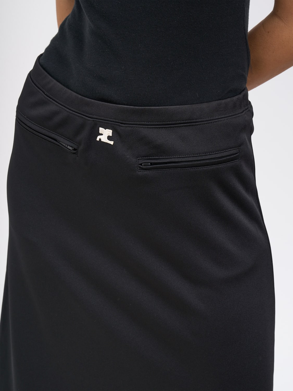 COURRÈGES SKIRT: Skirt woman CourrÈges, Black - Img 4