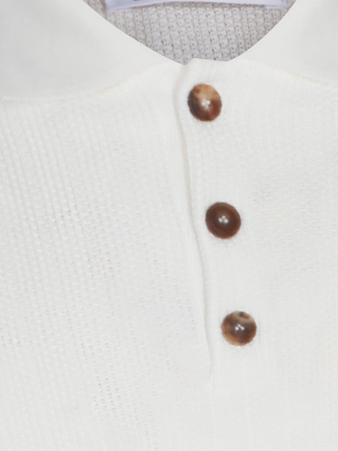 BRUNELLO CUCINELLI POLO: Polo homme Brunello Cucinelli, Blanc - Img 3