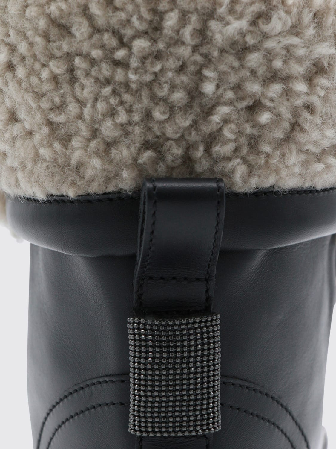 BRUNELLO CUCINELLI BOOTS: Flat ankle boot woman Brunello Cucinelli, Black - Img 4