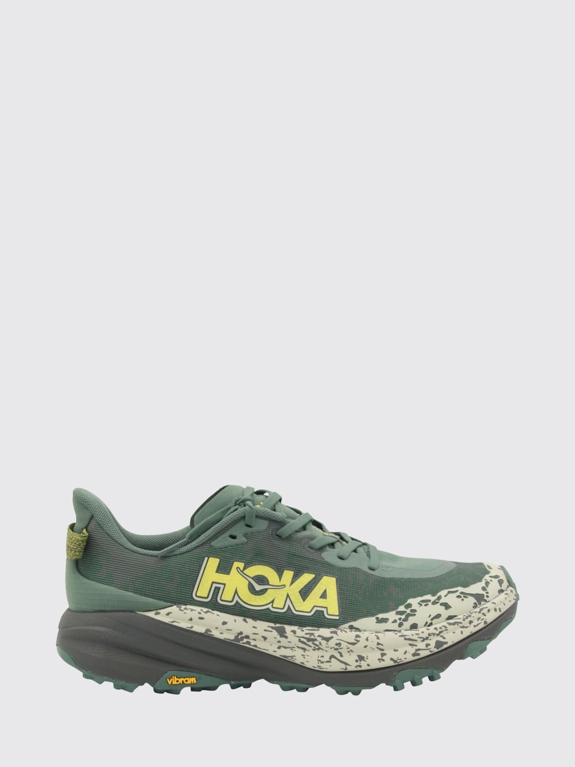 HOKA SNEAKERS: Sneakers Speedgoat 6 Hoka in mesh , Kaki - Img 1