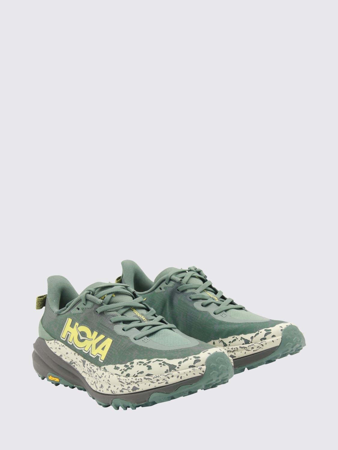 HOKA SNEAKERS: Sneakers Speedgoat 6 Hoka in mesh , Kaki - Img 2