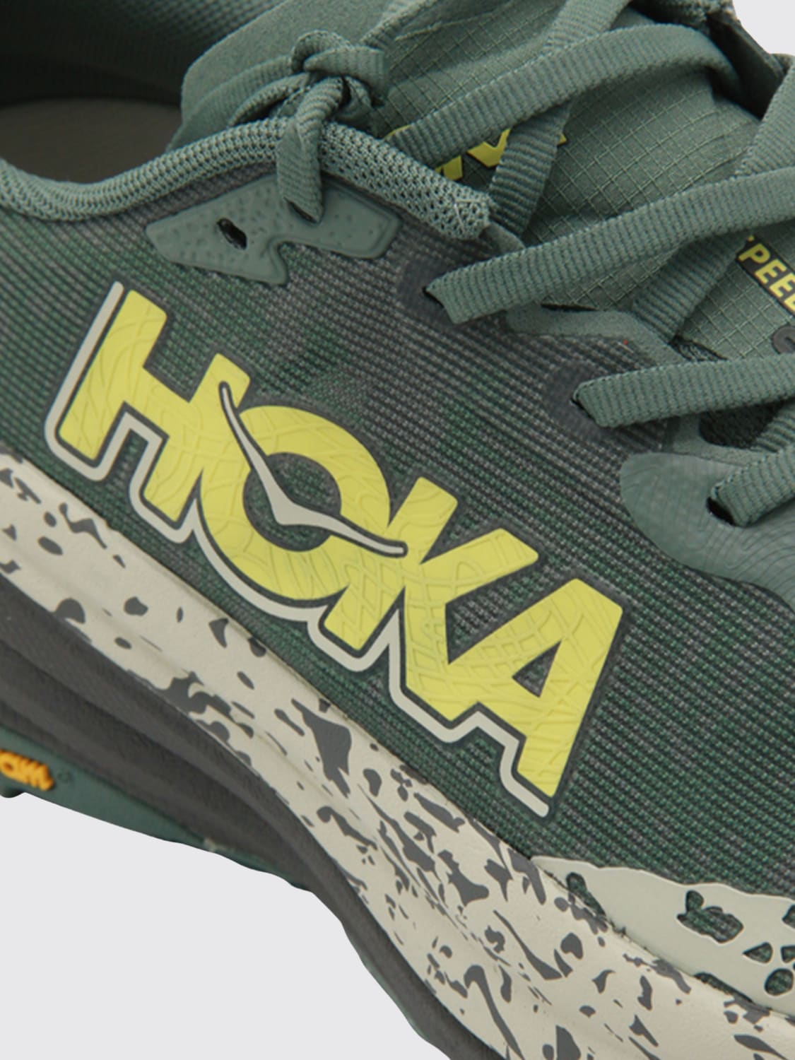 HOKA SNEAKERS: Sneakers Speedgoat 6 Hoka in mesh , Kaki - Img 4