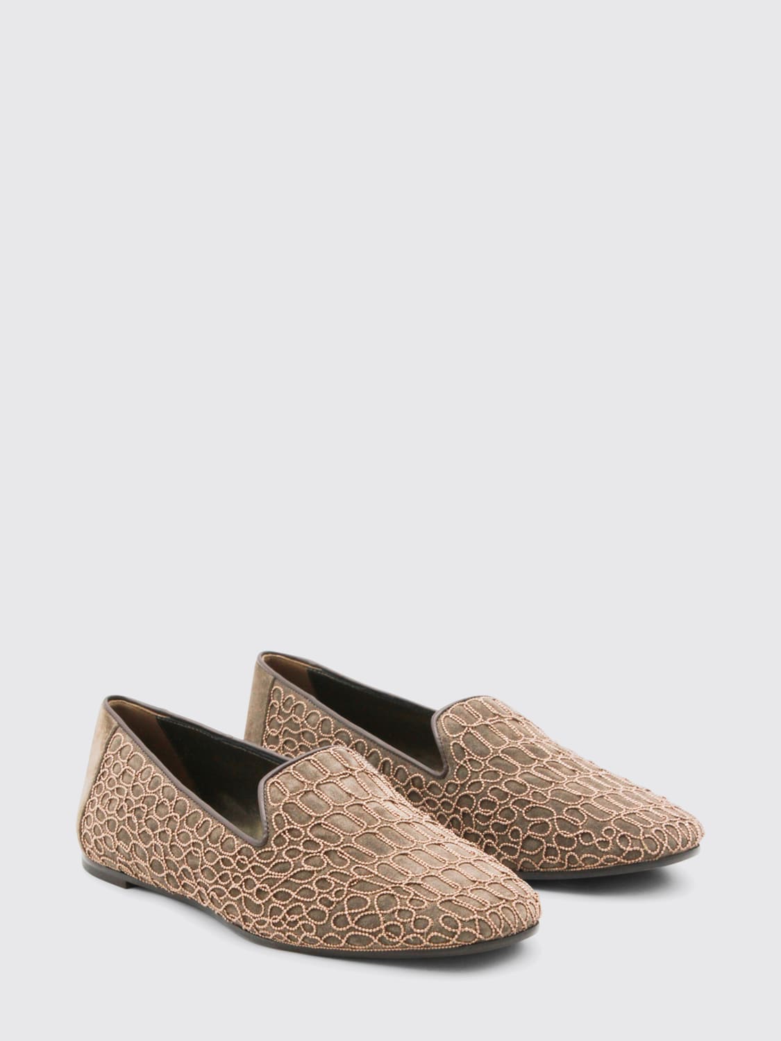 BRUNELLO CUCINELLI LOAFER: Loafer woman Brunello Cucinelli, Beige - Img 2