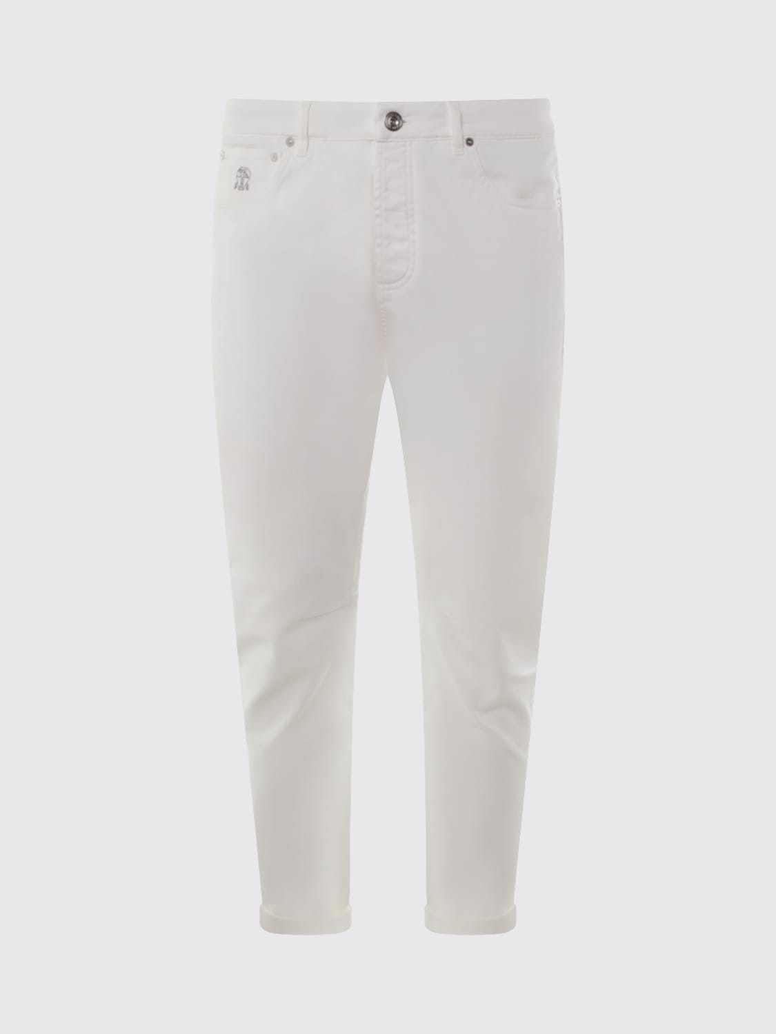 BRUNELLO CUCINELLI JEANS: Jeans men Brunello Cucinelli, White - Img 1
