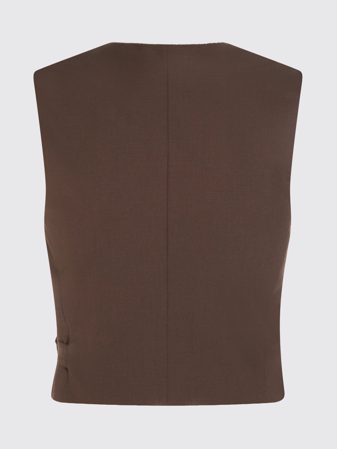 BRUNELLO CUCINELLI GILET: Veste femme Brunello Cucinelli, Café - Img 2