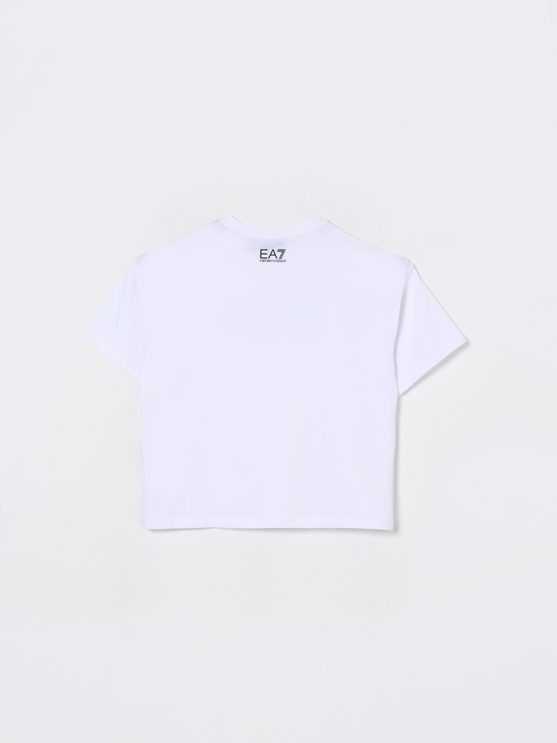 EA7 T-SHIRT: T-shirt in cotone con logo Ea7, Bianco - Img 2