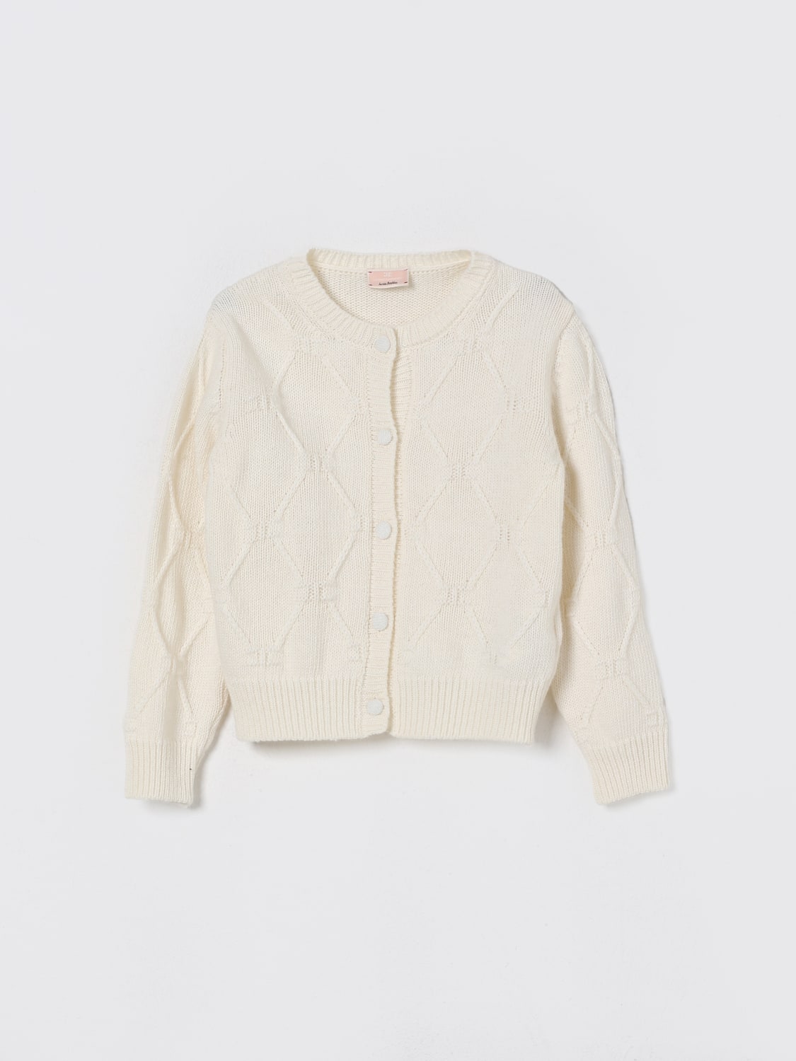 ELISABETTA FRANCHI LA MIA BAMBINA SWEATER: Sweater kids Elisabetta Franchi La Mia Bambina, Yellow Cream - Img 1