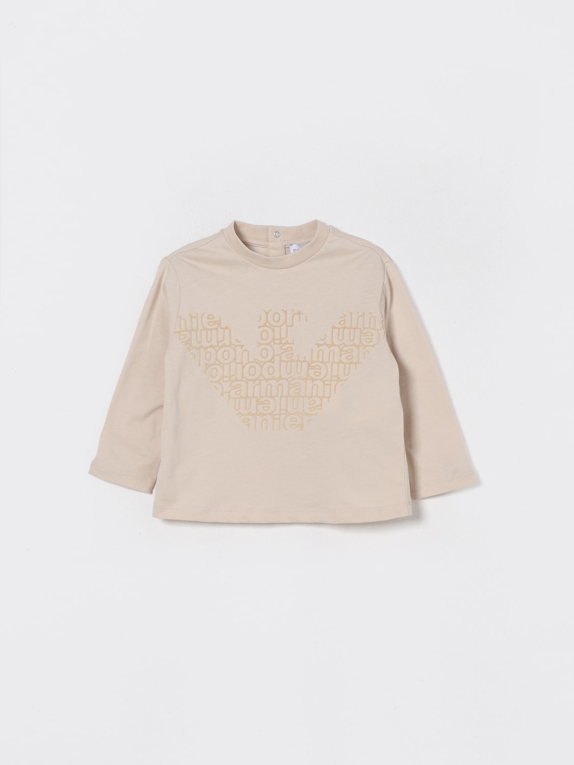 EMPORIO ARMANI T-SHIRT: T-shirt kids Emporio Armani, Beige - Img 1