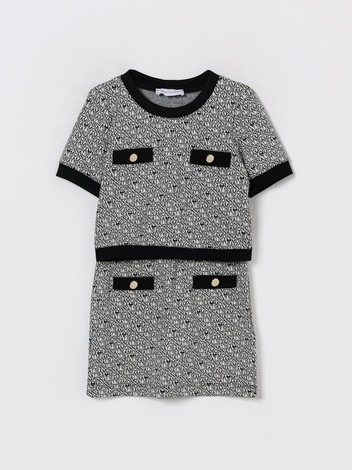 MONNALISA CO-ORD: Co-ord kids Monnalisa, Black - Img 1