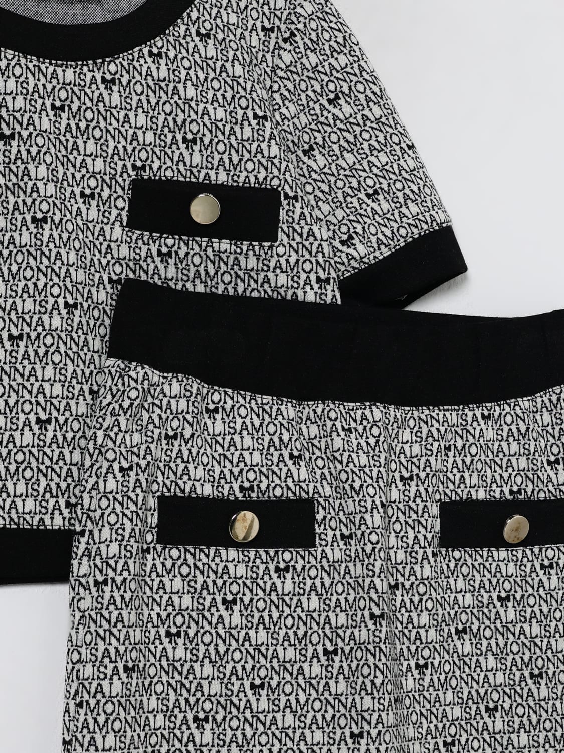 MONNALISA CO-ORD: Co-ord kids Monnalisa, Black - Img 3