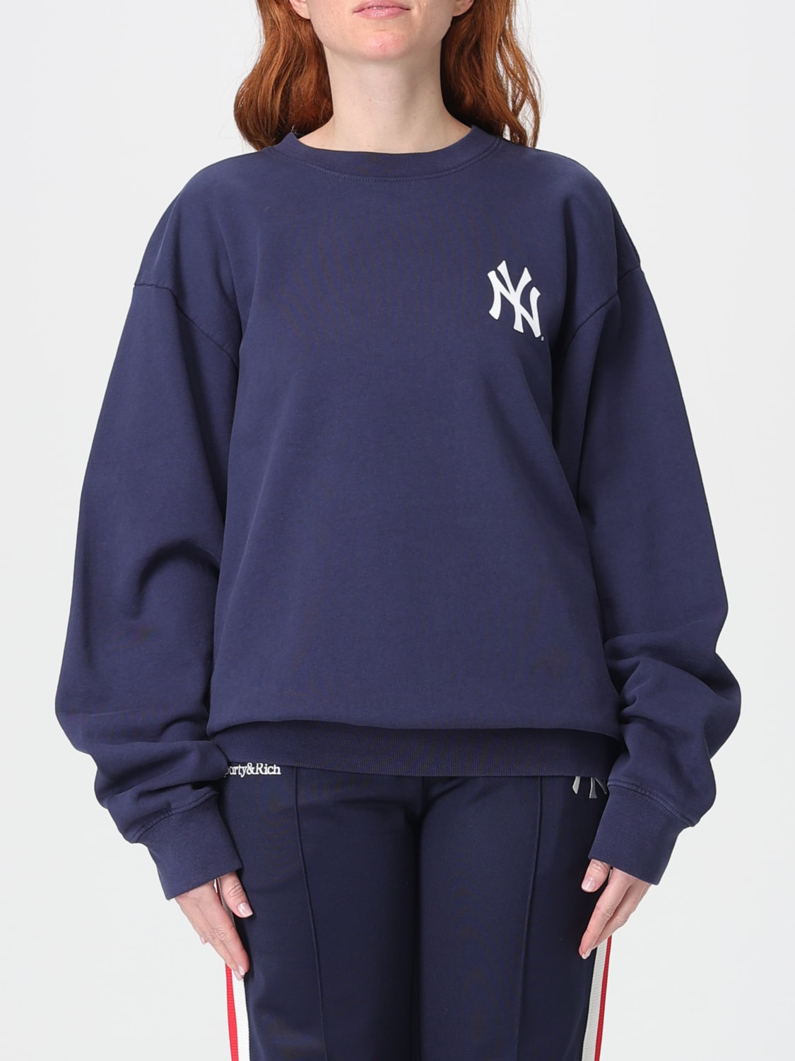 SPORTY & RICH SWEATSHIRT: Sweater men Sporty & Rich, Navy - Img 1