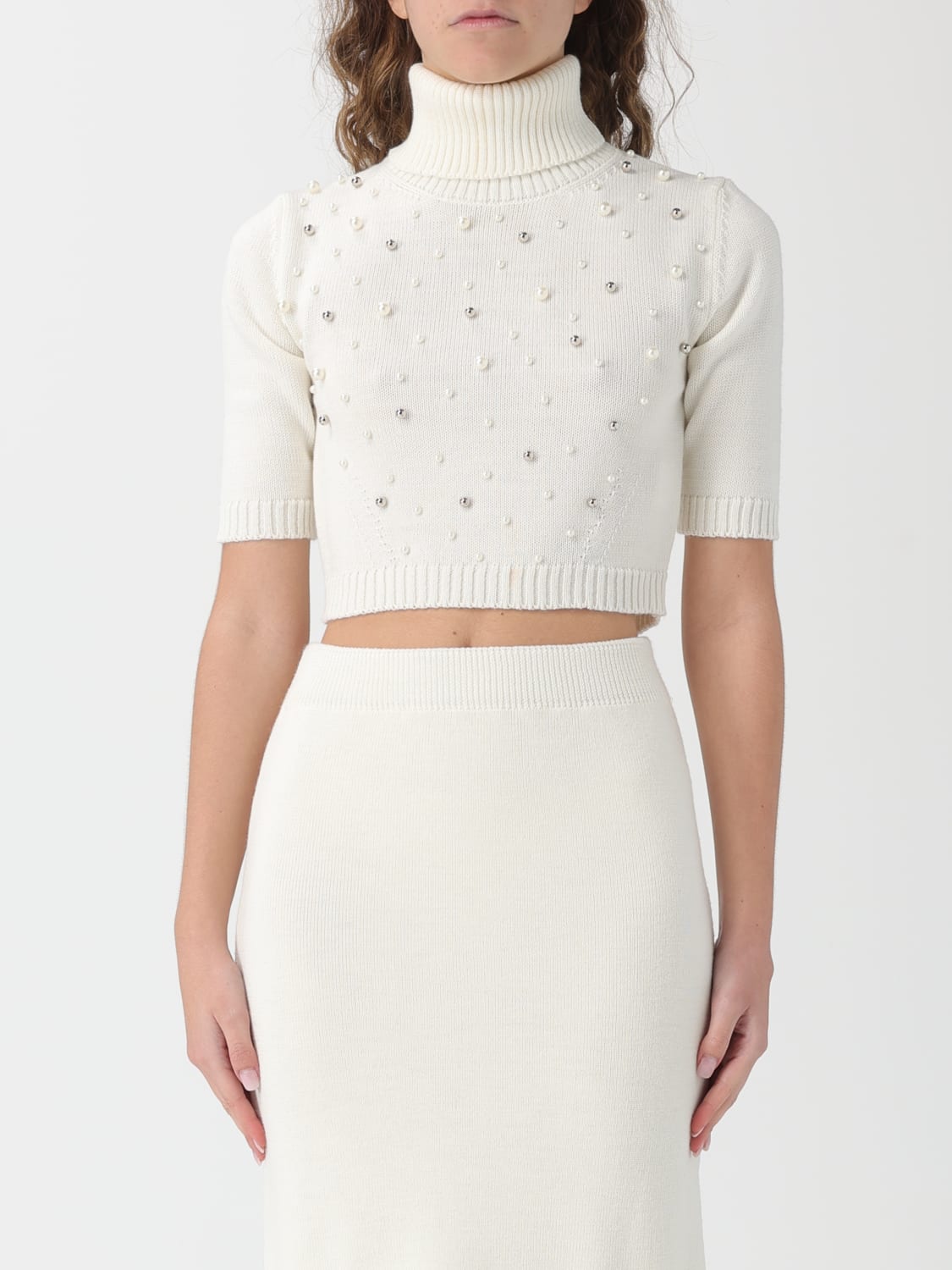 SIMONA CORSELLINI JUMPER: Jumper woman Simona Corsellini, Yellow Cream - Img 1