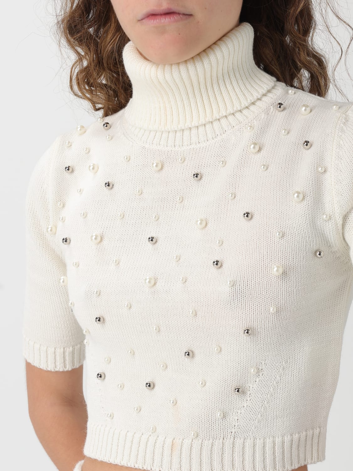 SIMONA CORSELLINI JUMPER: Jumper woman Simona Corsellini, Yellow Cream - Img 4