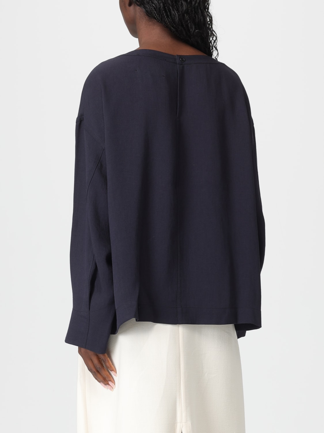 STUDIO NICHOLSON TOP: Top mujer Studio Nicholson, Azul Marino - Img 2