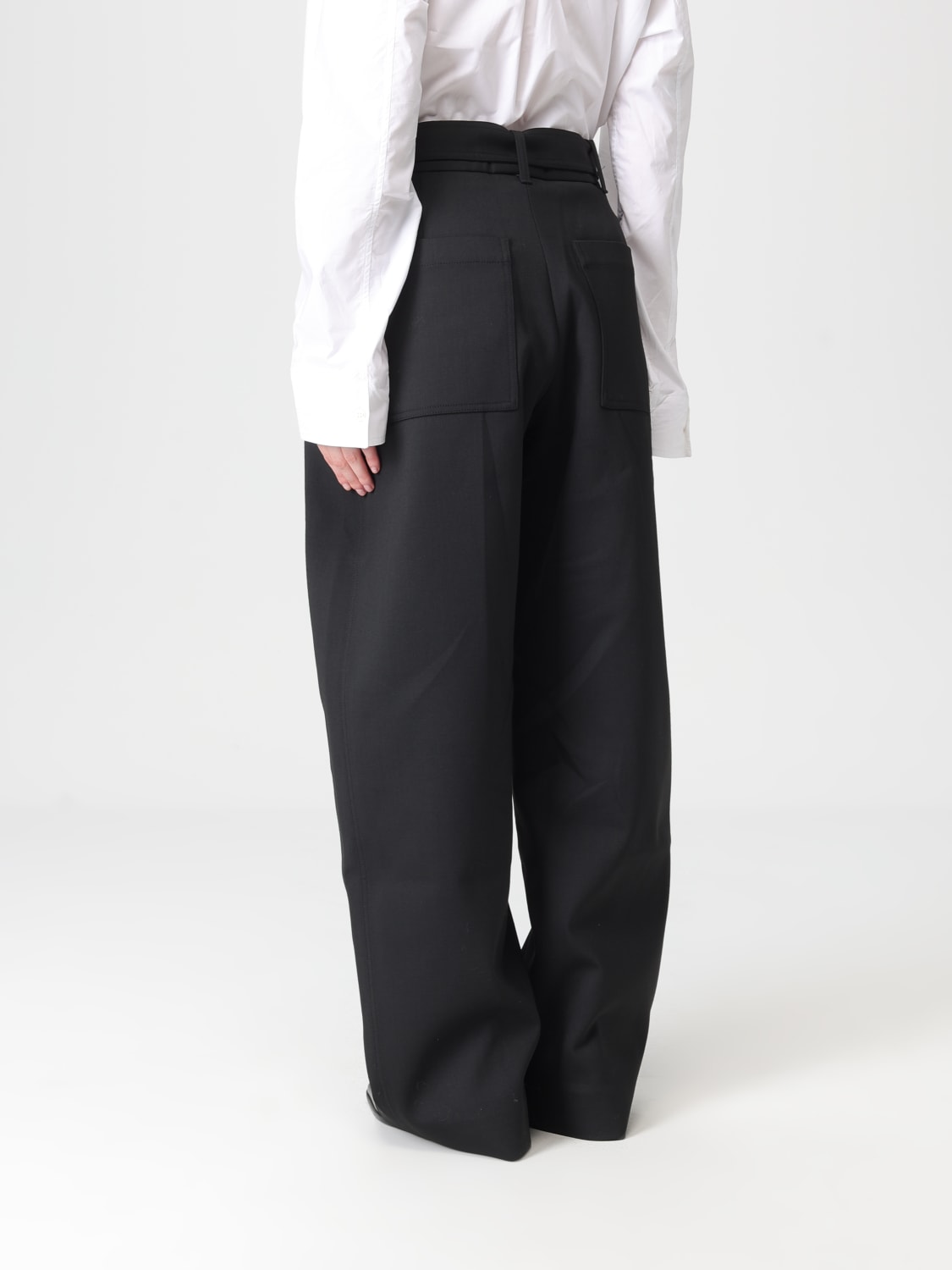 STUDIO NICHOLSON PANTS: Pants woman Studio Nicholson, Black - Img 2