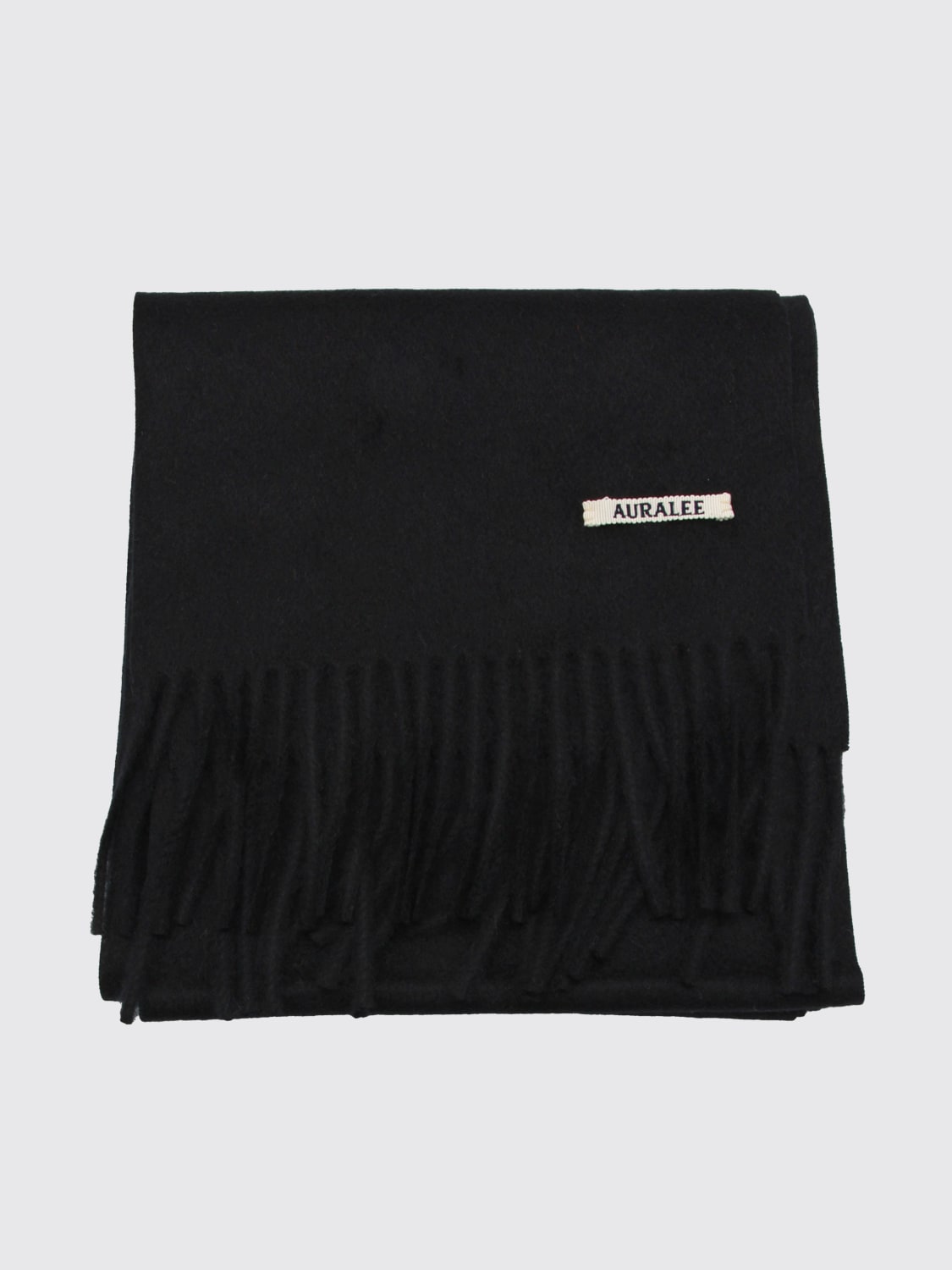 AURALEE SCARF: Scarf men Auralee, Black - Img 1