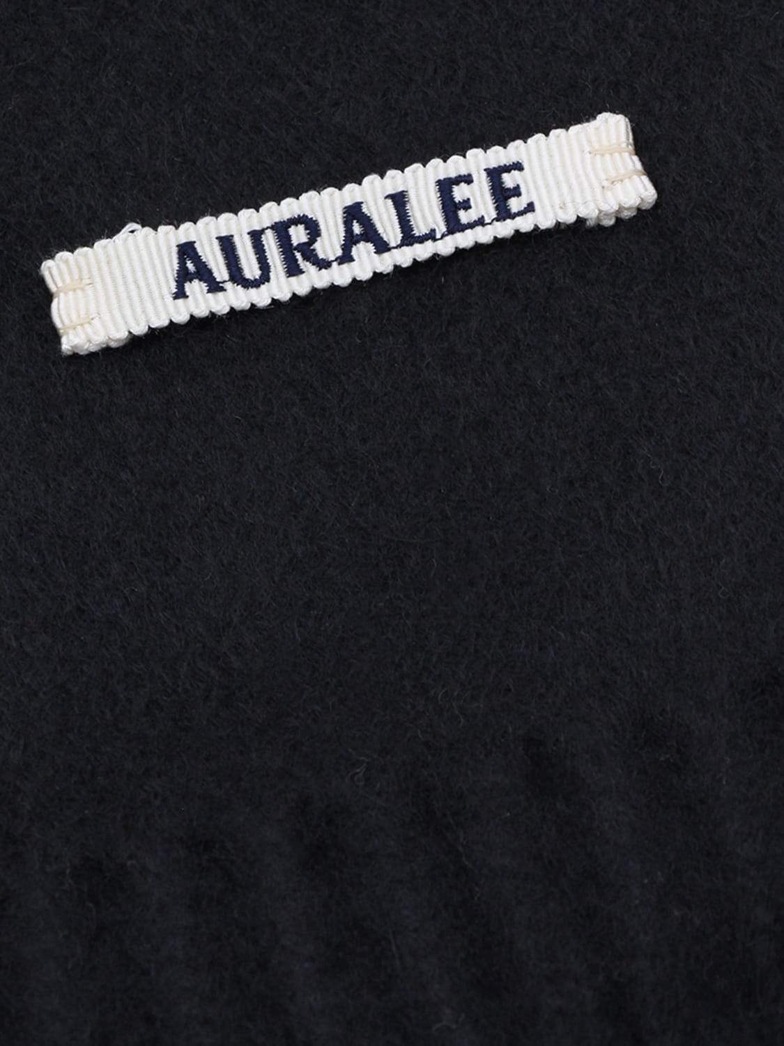 AURALEE SCARF: Scarf men Auralee, Black - Img 2
