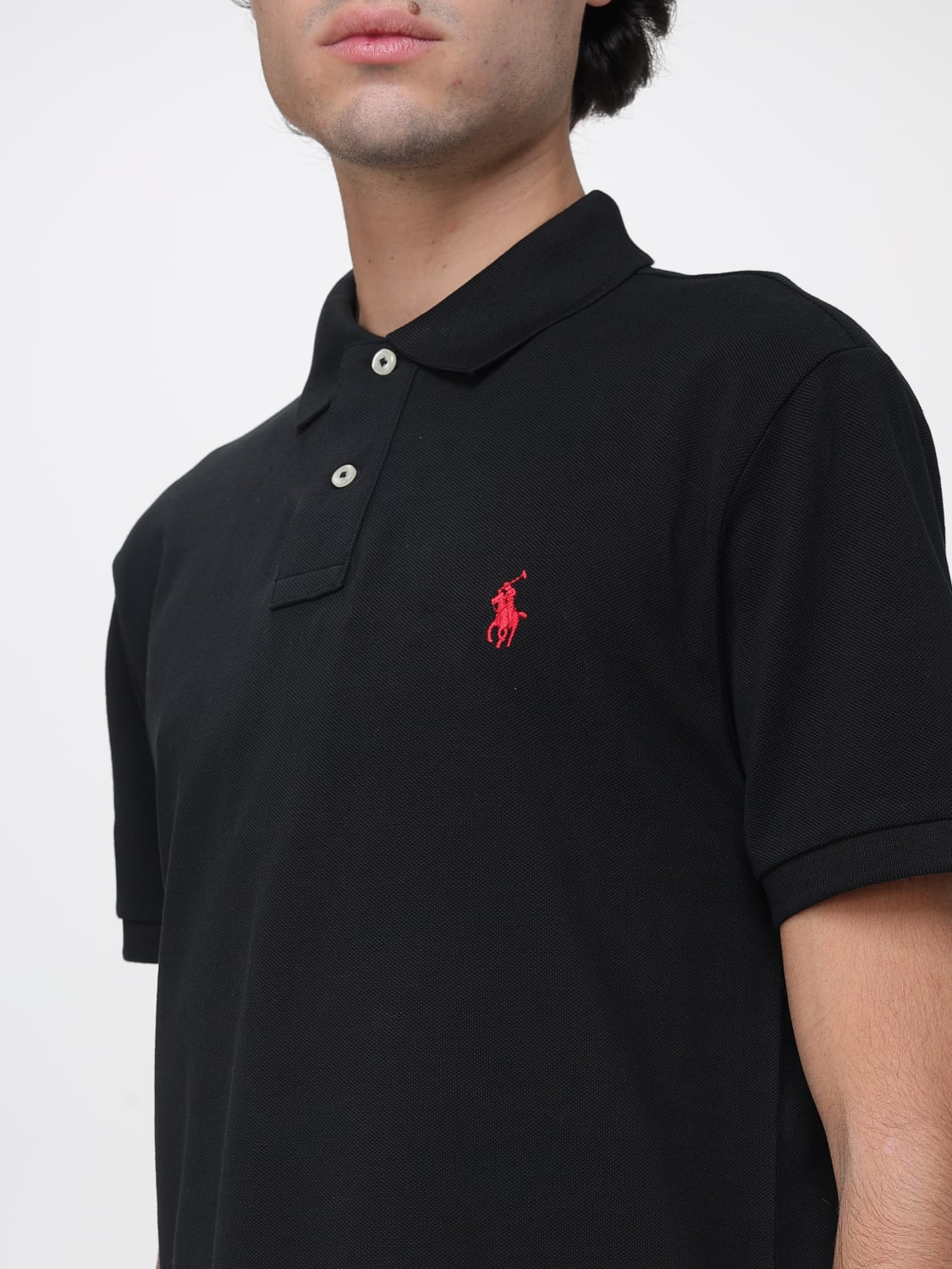 POLO RALPH LAUREN POLO SHIRT: Polo shirt men Polo Ralph Lauren, Black - Img 3