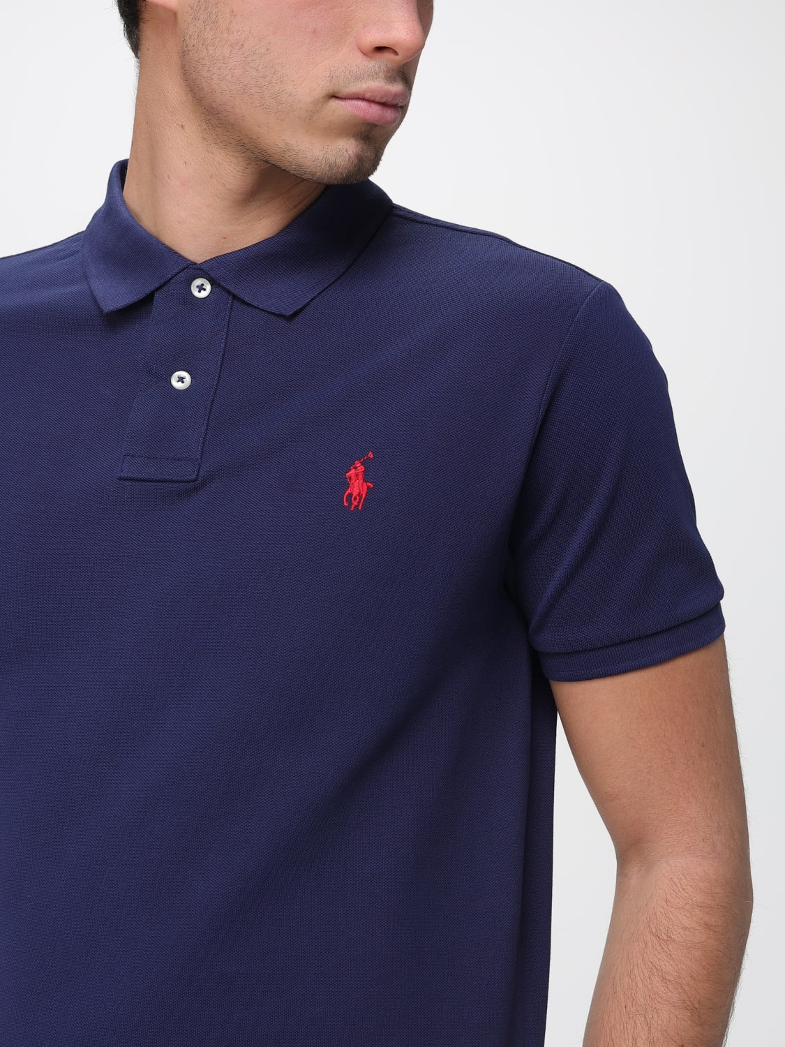 POLO RALPH LAUREN POLO: Polo in cotone con logo Pony Polo Ralph Lauren, Blue - Img 3