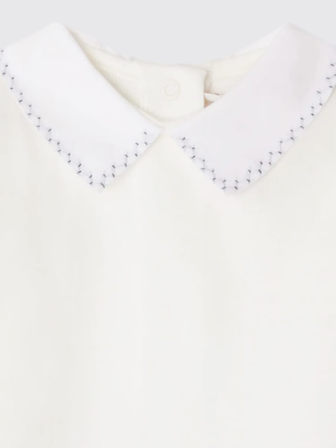 BONPOINT BODYSUIT: Bodysuit kids Bonpoint, White - Img 3