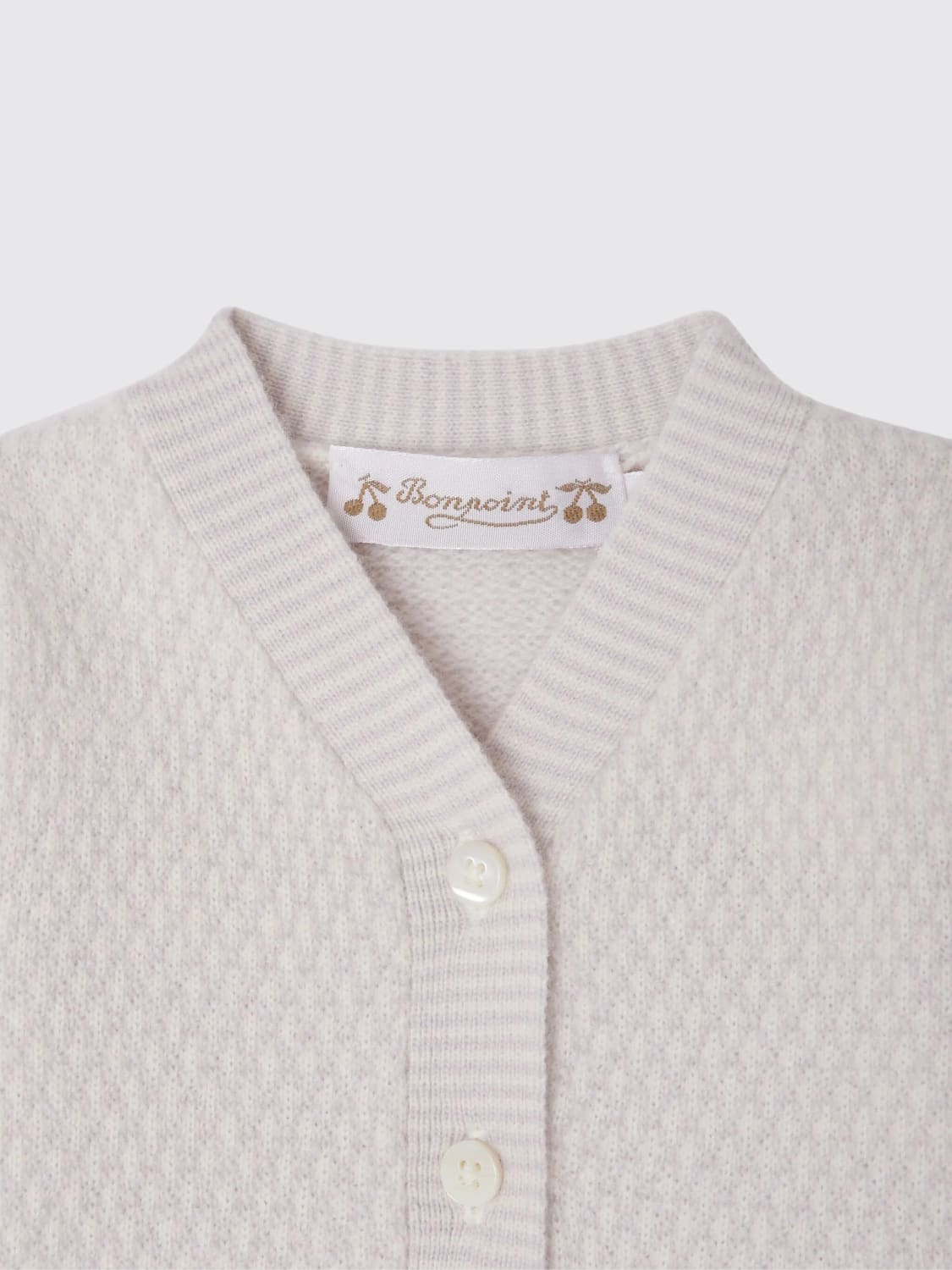 BONPOINT JUMPSUIT: Romper kids Bonpoint, Grey - Img 3