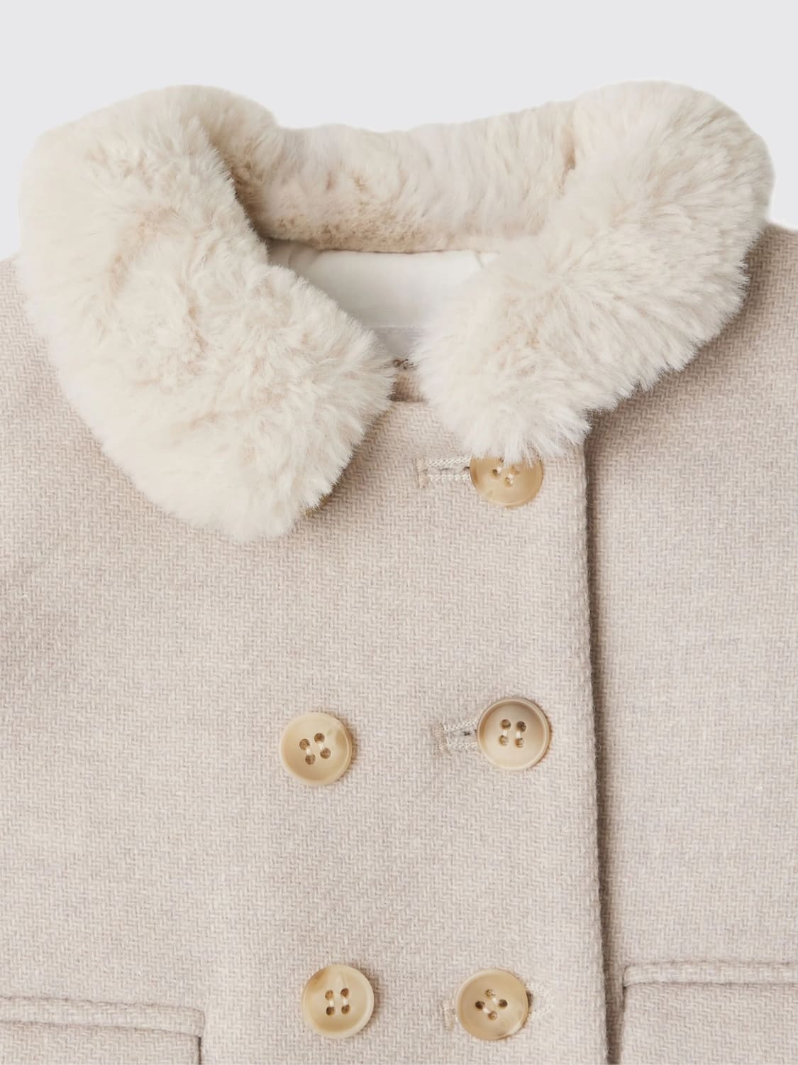 BONPOINT MANTEL: Mantel kinder Bonpoint, Beige - Img 3