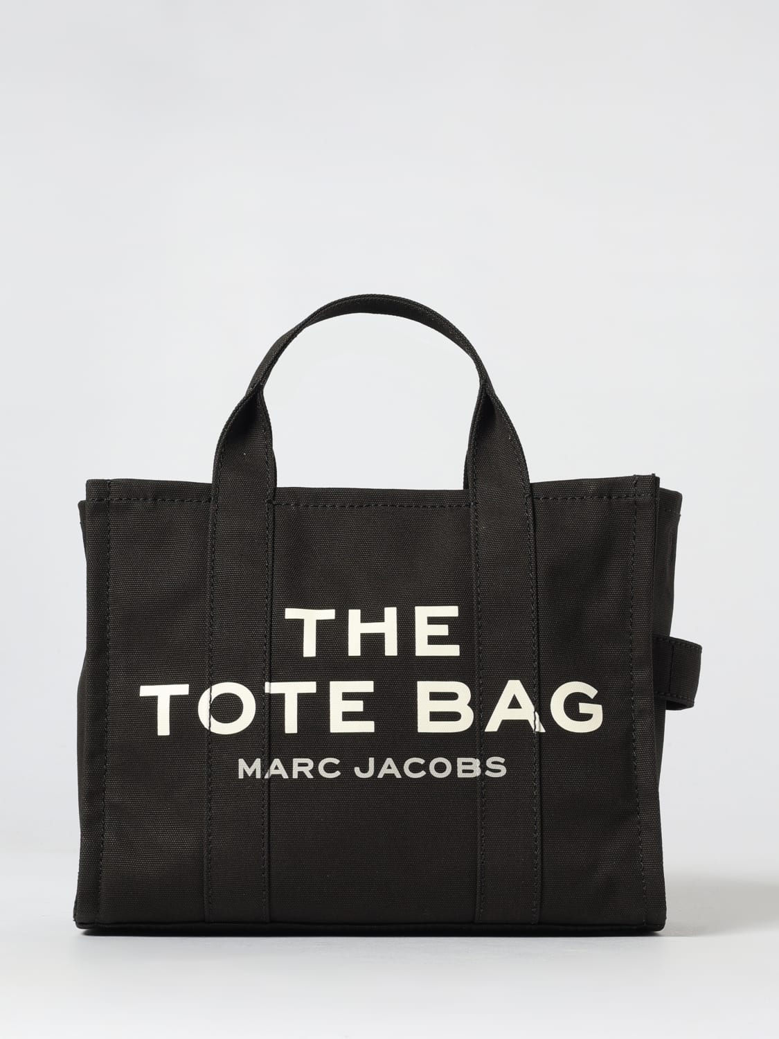 MARC JACOBS BORSA TOTE: Borsa The Tote Bag Marc Jacobs media in canvas , Nero - Img 1