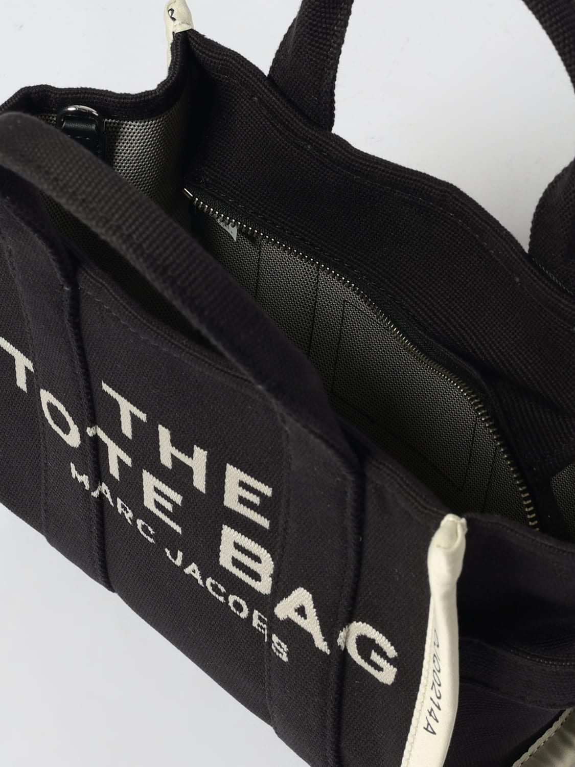 MARC JACOBS BORSA TOTE: Borsa The Tote Bag Marc Jacobs piccola in canvas , Nero - Img 3