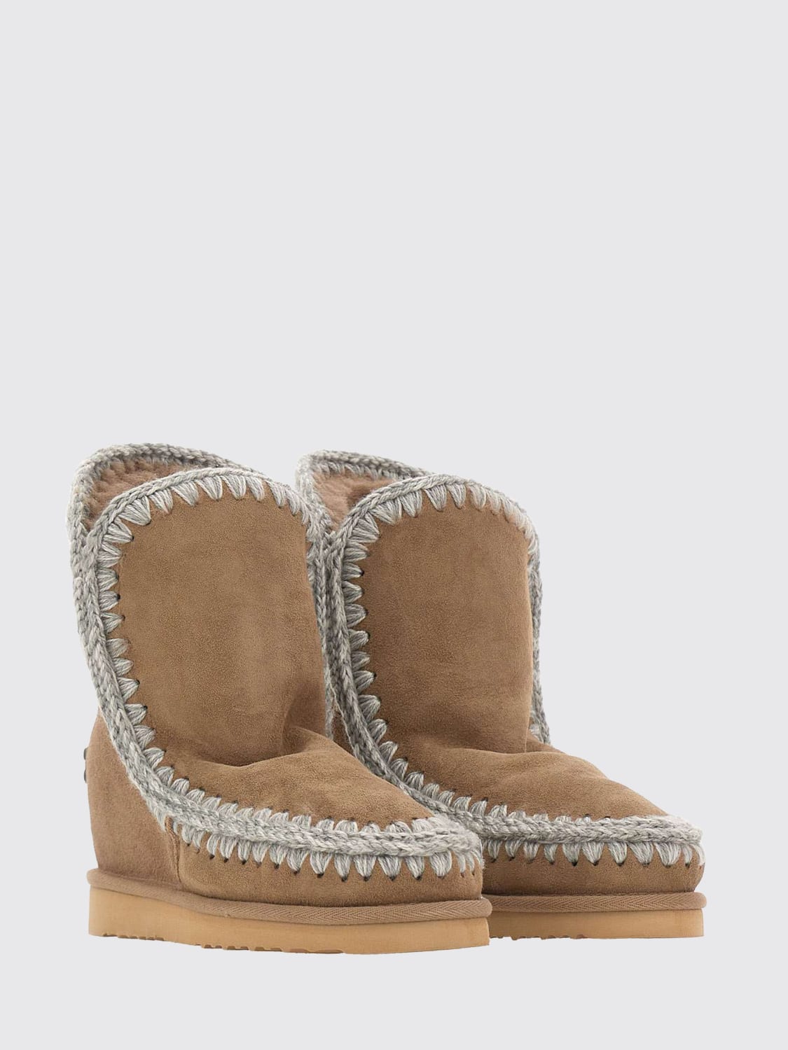 MOU BOOTS: Shoes woman Mou, Beige - Img 2
