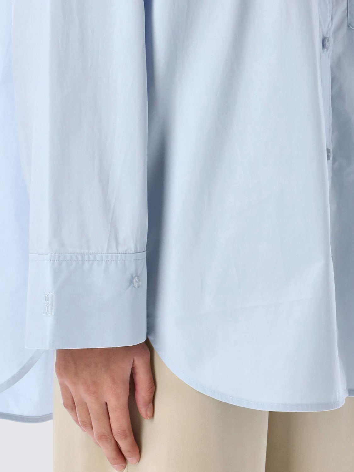 BY MALENE BIRGER CAMISA: Camiseta mujer by Malene Birger, Celeste - Img 3