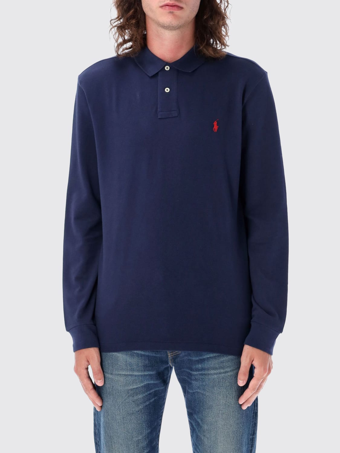 POLO RALPH LAUREN POLO SHIRT: T-shirt men Polo Ralph Lauren, Navy - Img 1