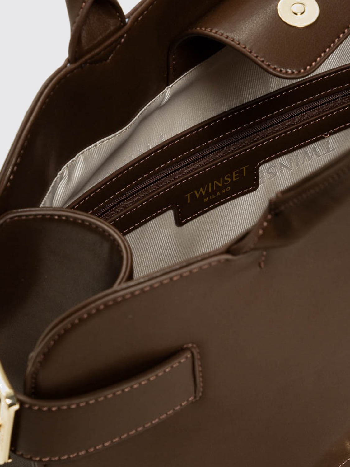 TWINSET MINI SAC: Mini sac femme Twinset, Café - Img 4