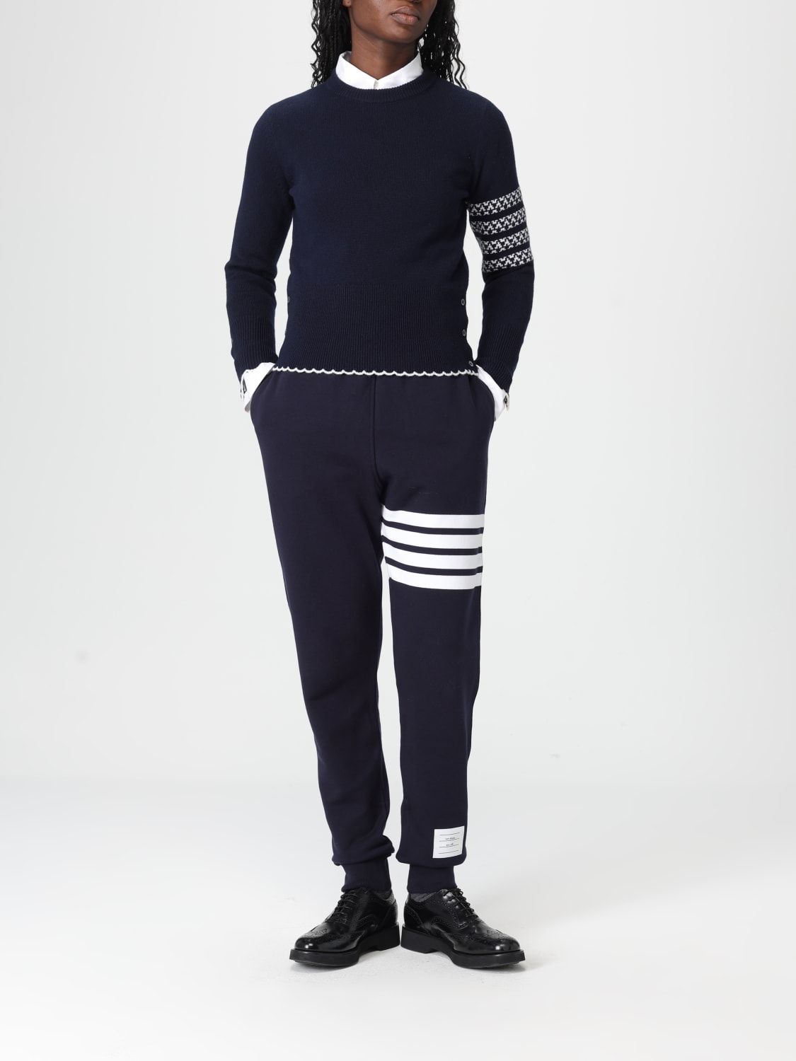 THOM BROWNE PULLOVER: Pullover damen Thom Browne, Navy - Img 2