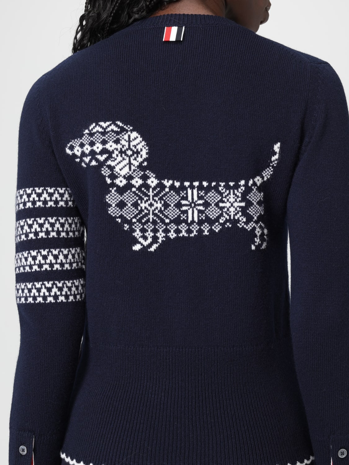 THOM BROWNE PULLOVER: Pullover damen Thom Browne, Navy - Img 5