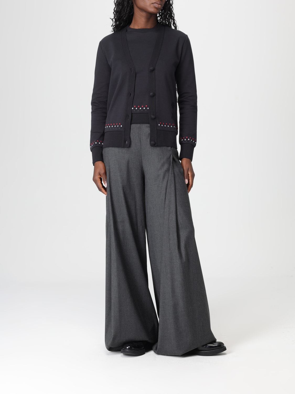 THOM BROWNE T-SHIRT: T-shirt woman Thom Browne, Black - Img 2