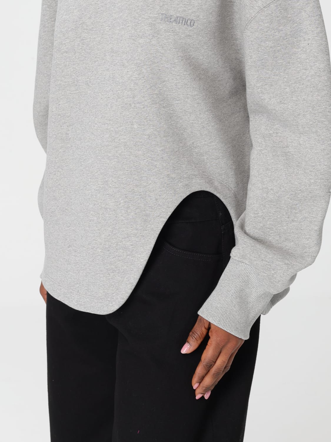THE ATTICO SUDADERA: Sudadera mujer The Attico, Gris - Img 4