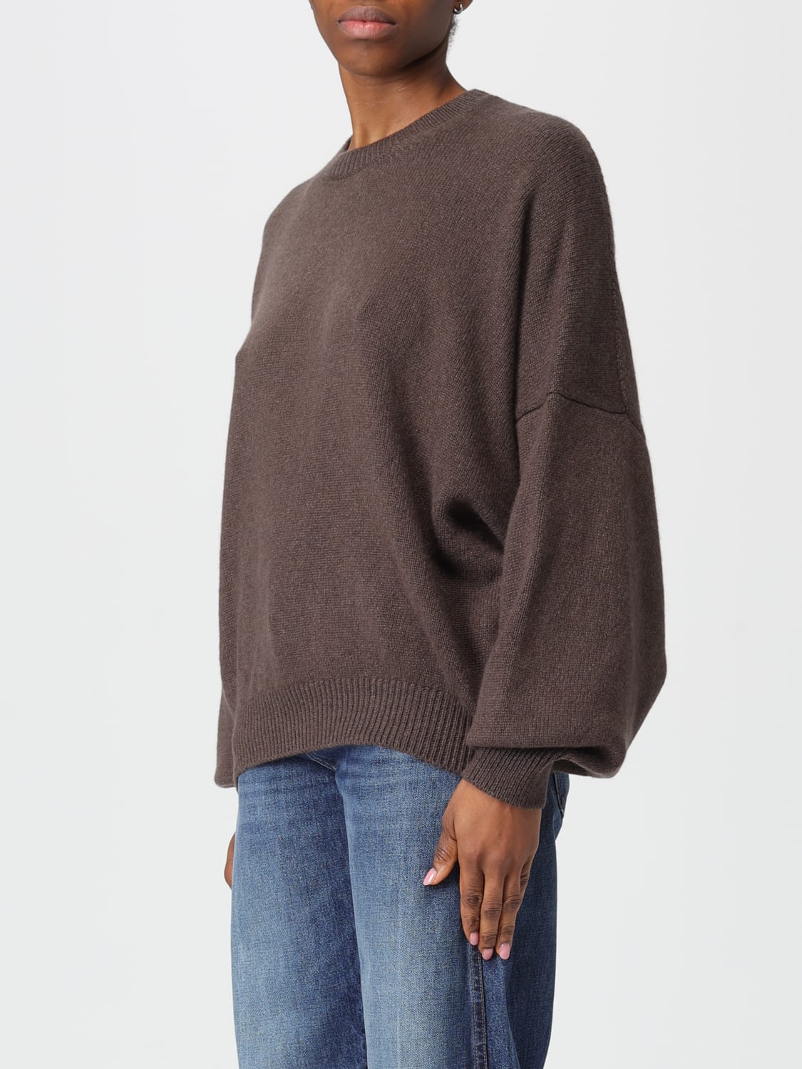 KHAITE SWEATER: Sweater woman Khaite, Coffee - Img 4