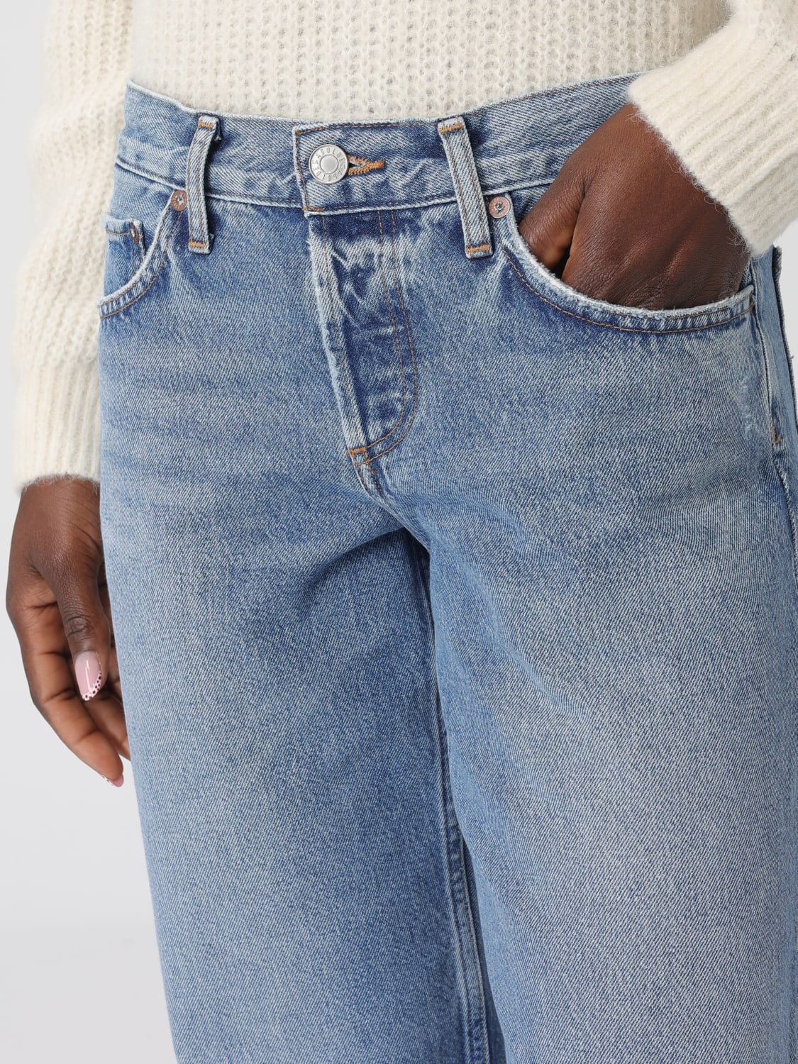 AGOLDE 牛仔裤: 牛仔裤 女士 Agolde, 牛仔布 - Img 3