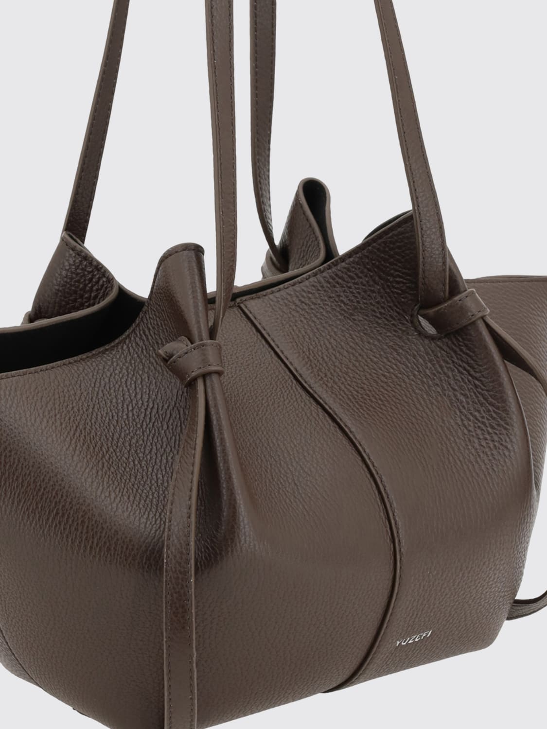 YUZEFI UMHÄNGETASCHE: Schultertasche damen Yuzefi, Kaffee Braun - Img 3