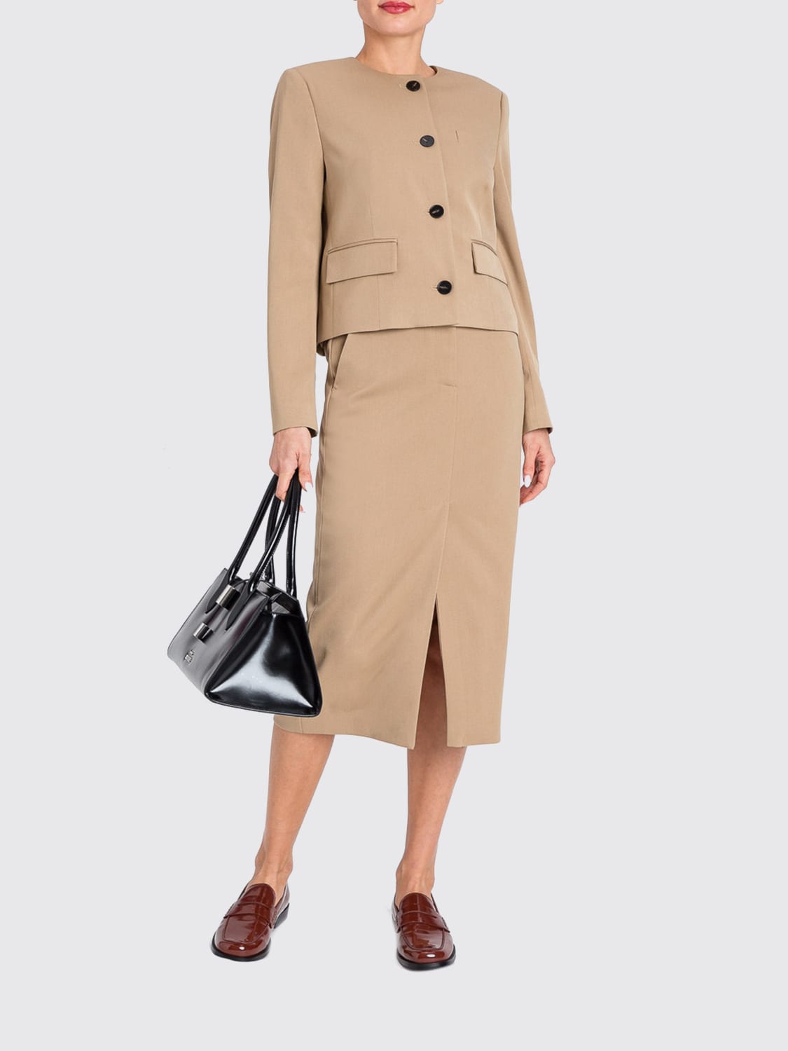 TWINSET ACTITUDE CHAQUETA: Chaqueta mujer Twinset Actitude, Camello - Img 2