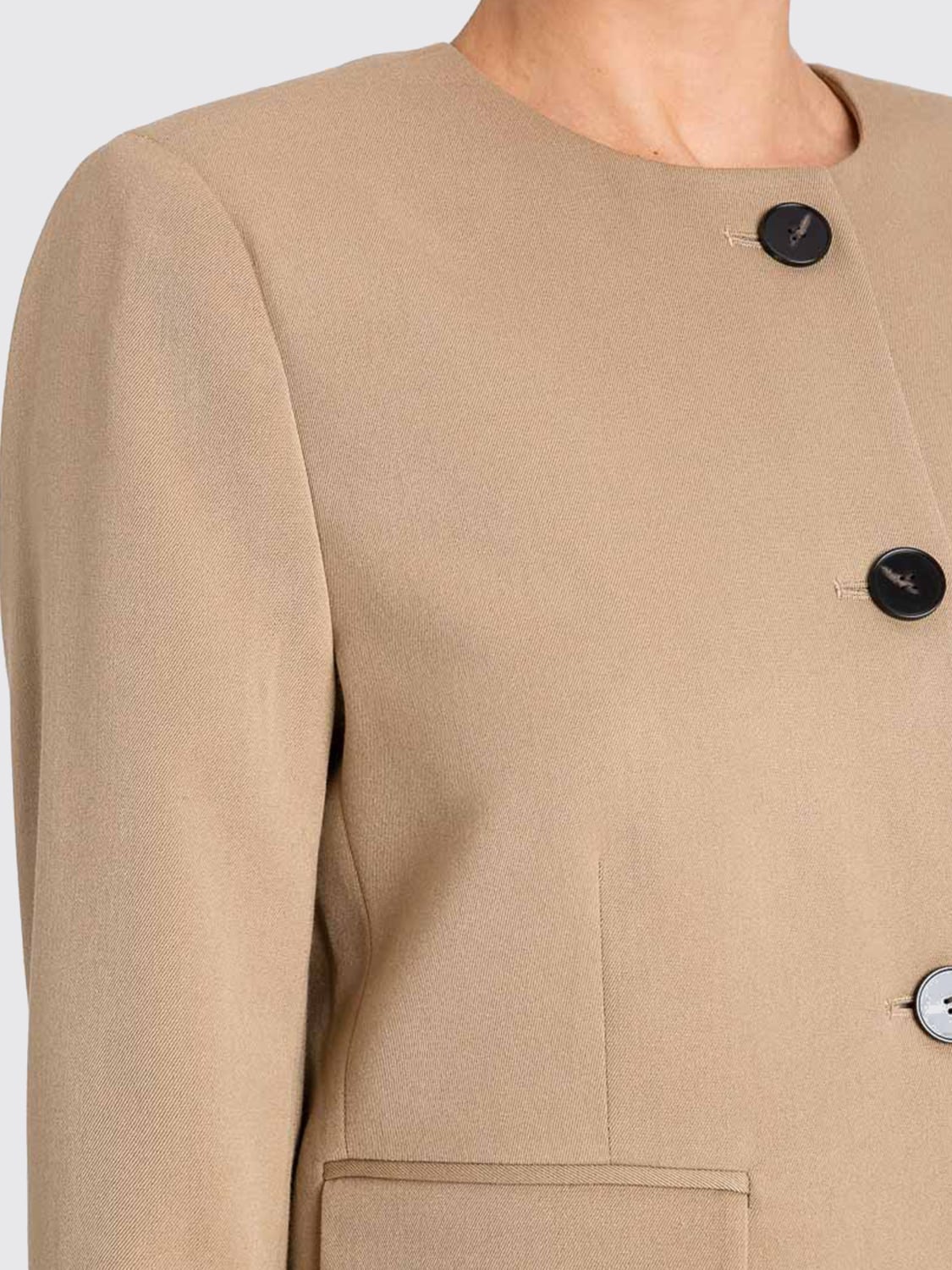 TWINSET ACTITUDE CHAQUETA: Chaqueta mujer Twinset Actitude, Camello - Img 4