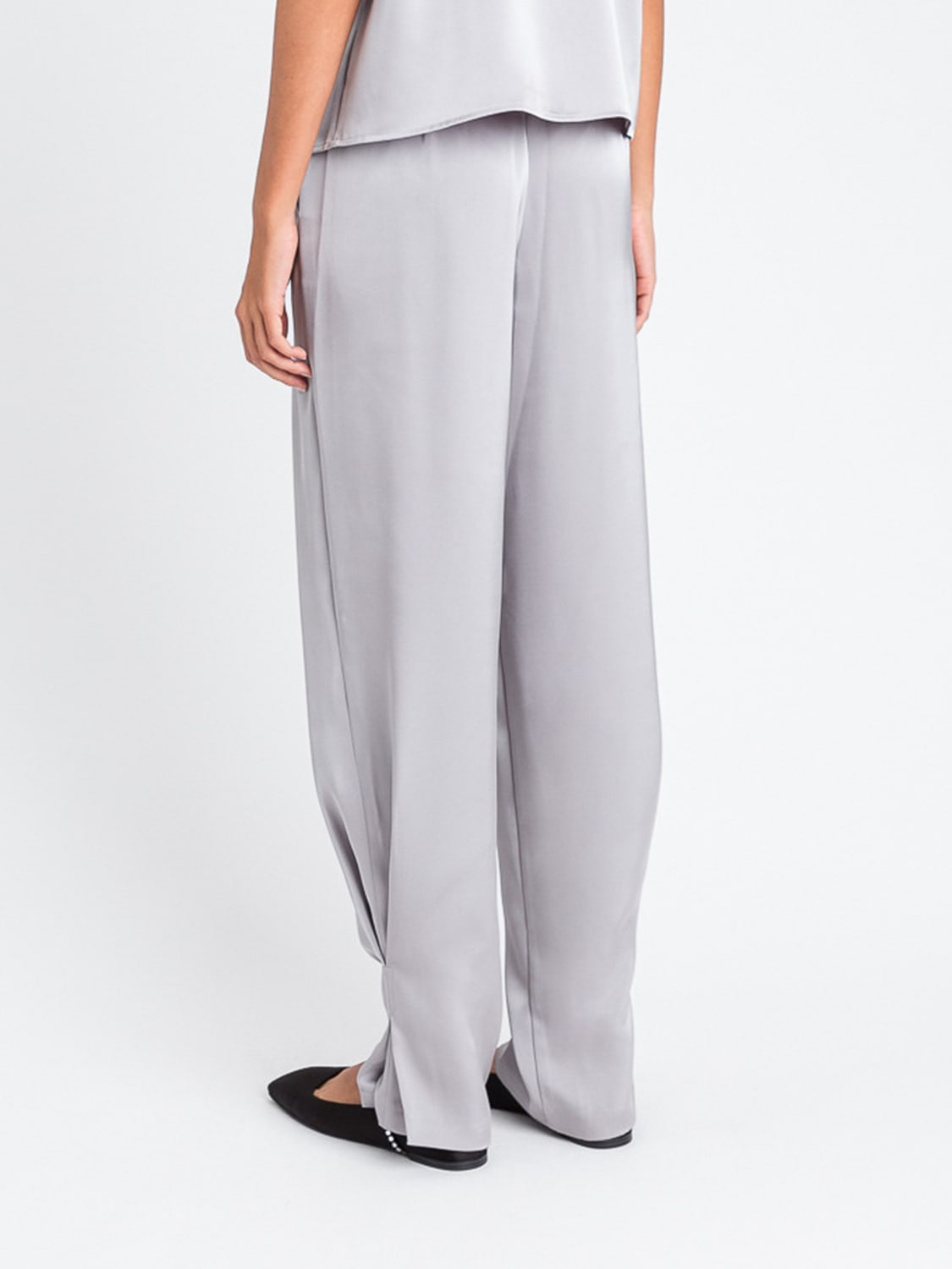 TWINSET ACTITUDE 裤子: 裤子 女士 Twinset Actitude, 灰色 - Img 3