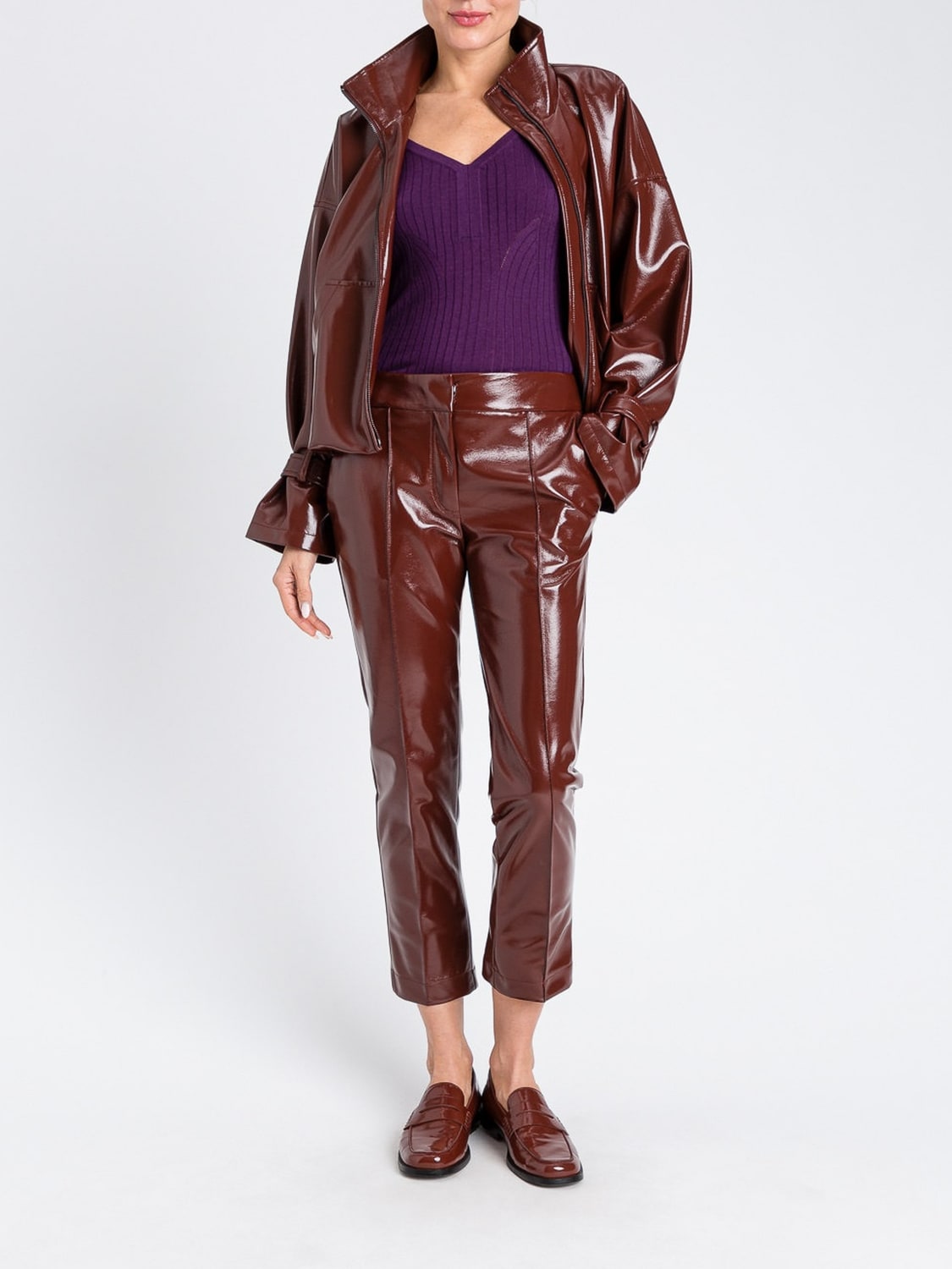 TWINSET ACTITUDE HOSE: Hose damen Twinset Actitude, Braun - Img 2