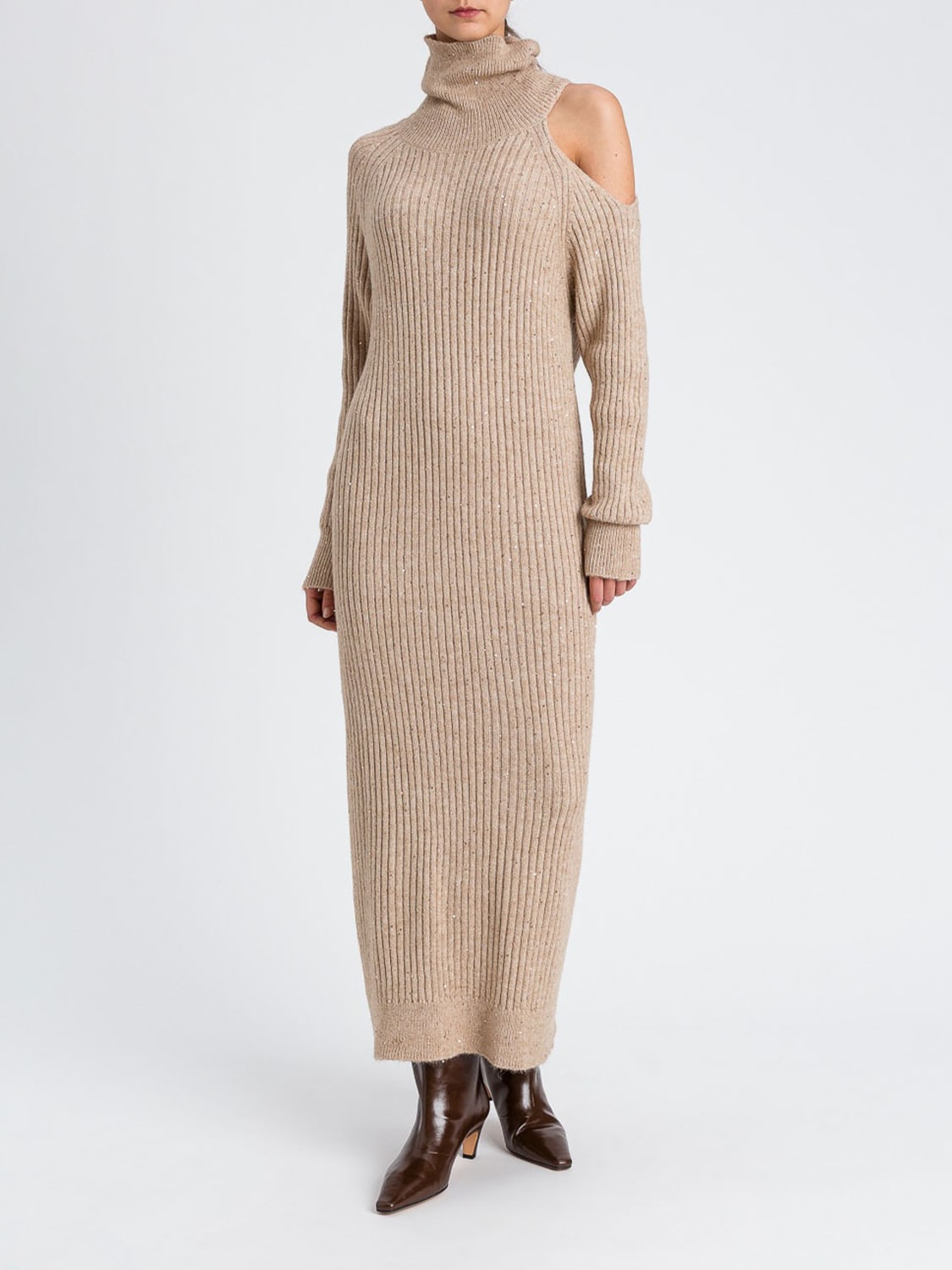 TWINSET ACTITUDE ПЛАТЬЕ: Платье Женское Twinset Actitude, Бежевый - Img 1