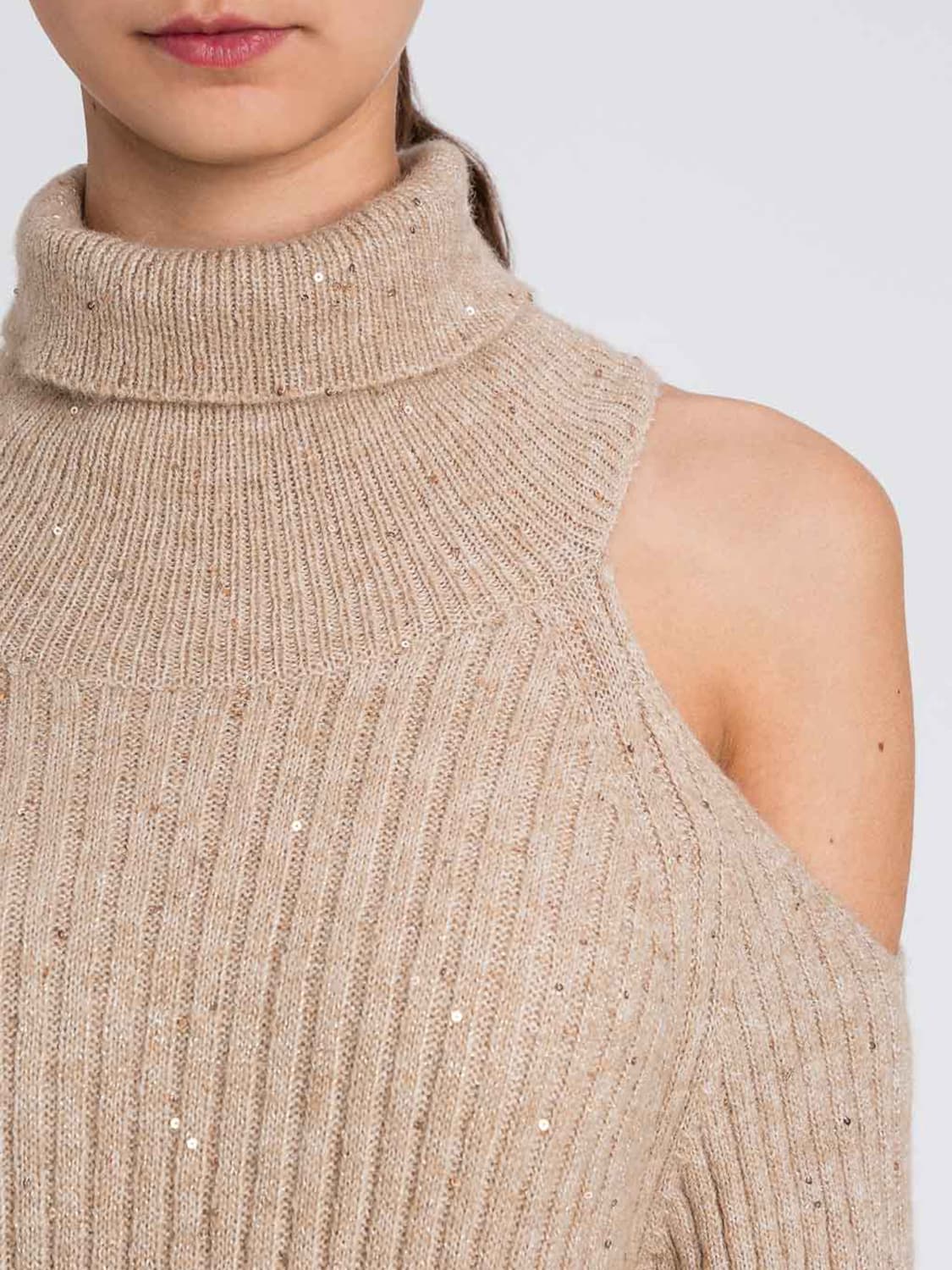 TWINSET ACTITUDE ПЛАТЬЕ: Платье Женское Twinset Actitude, Бежевый - Img 3